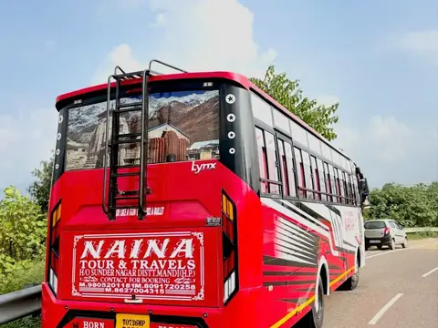 Semi-deluxe buses built by Guru Kirpa Bus Body Builders